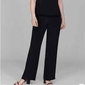 Emmelle Silk Essential Straight Leg Pants Full Elastic Waist